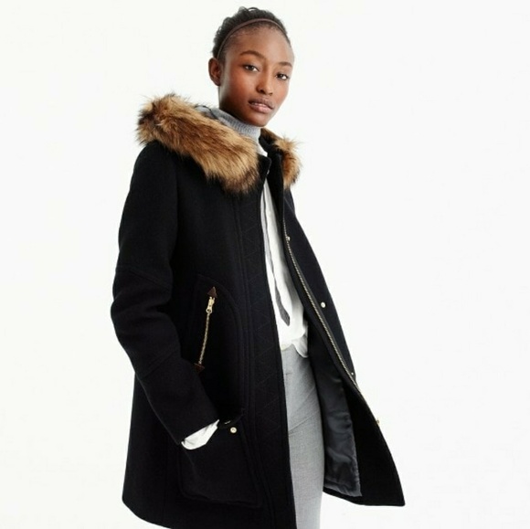 JCrew Chateau Parka with Faux Fur Trim - Picture 2 of 6